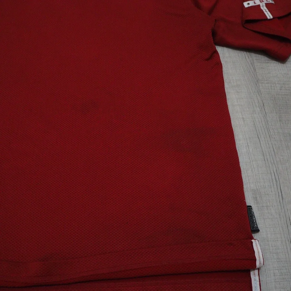 Alabama‎ Crimson Tide Nike Mens Large Thermal Knit Red Polo Shirt Team Apparel